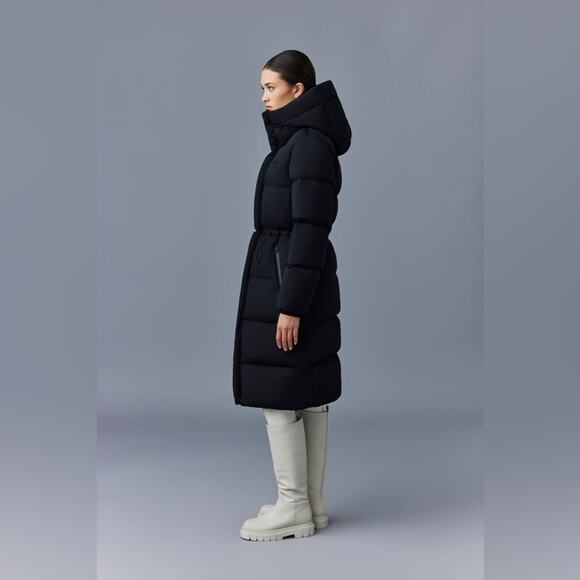 MACKAGE ISHANI-CITY Long down quilted coat with hood M - Picture 5 of 11